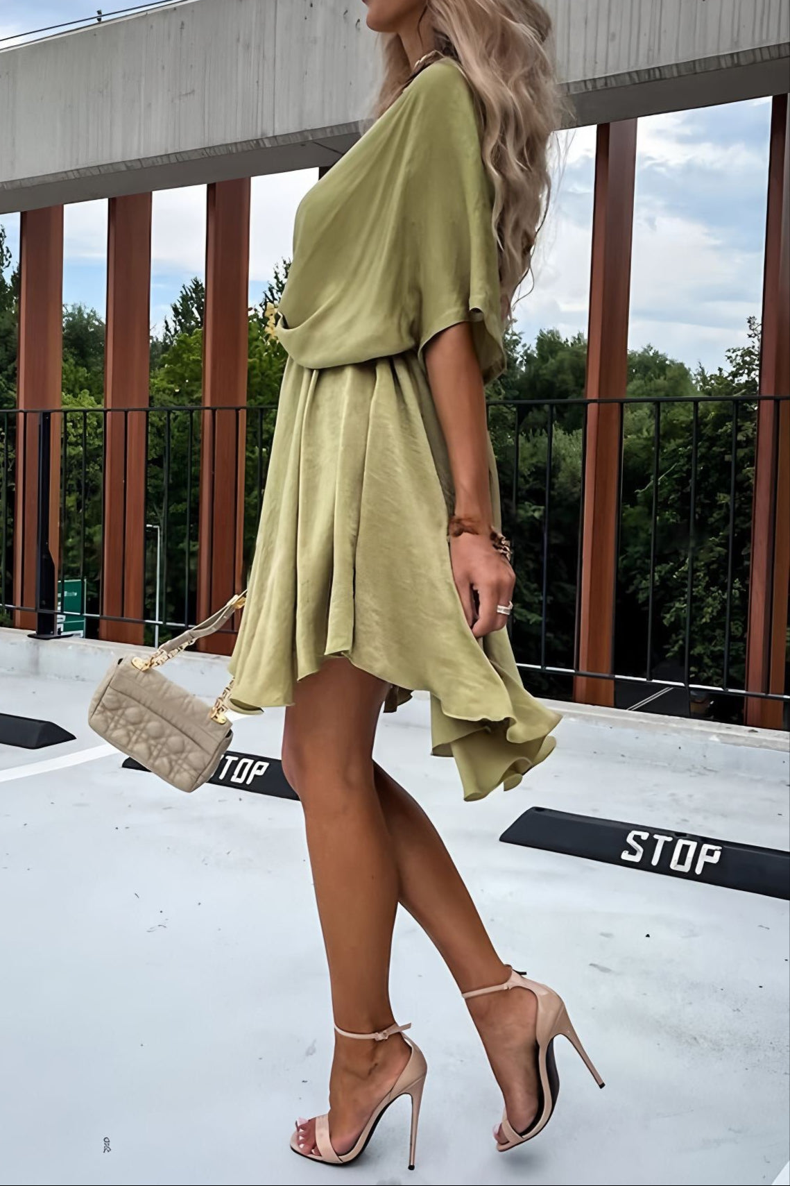 Celesta Satin Dress