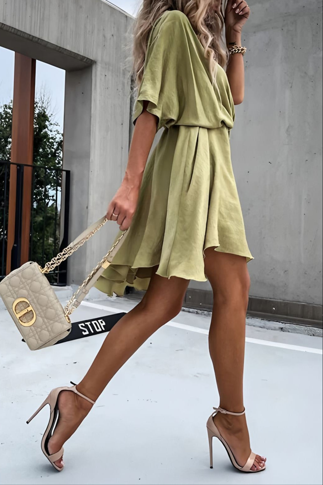 Celesta Satin Dress