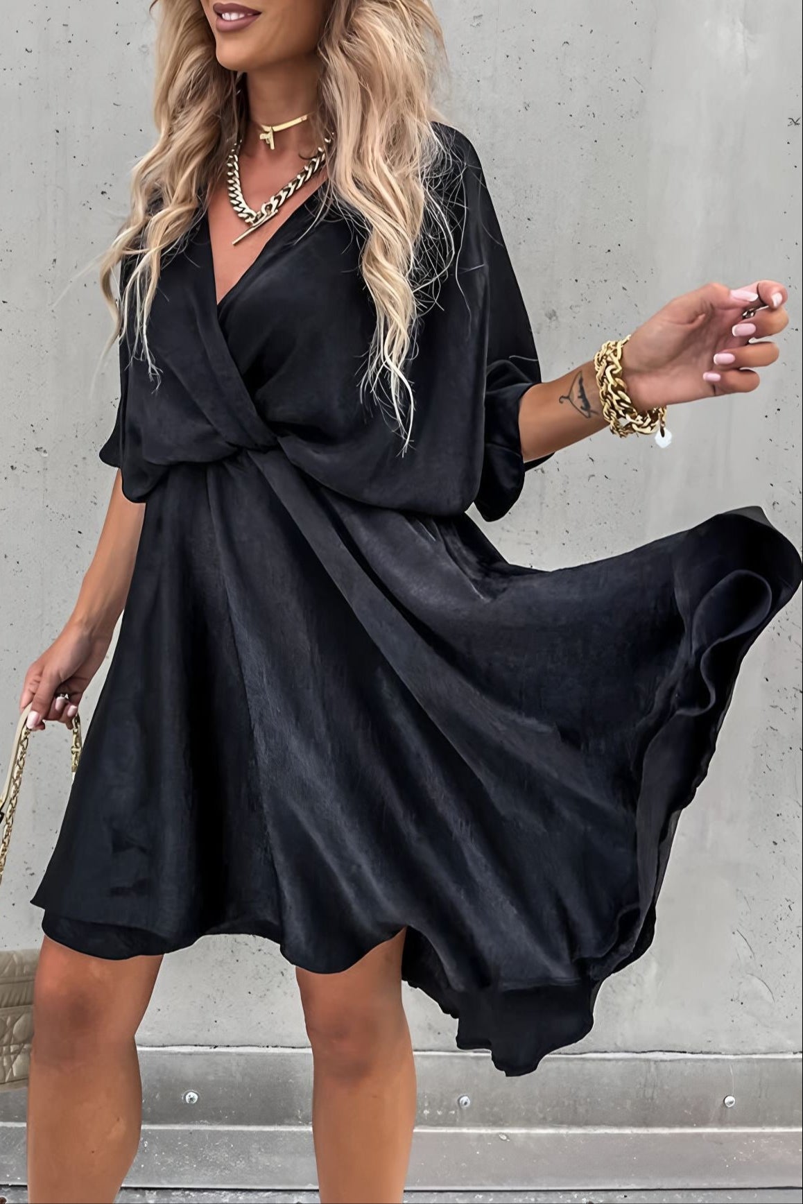 Celesta Satin Dress