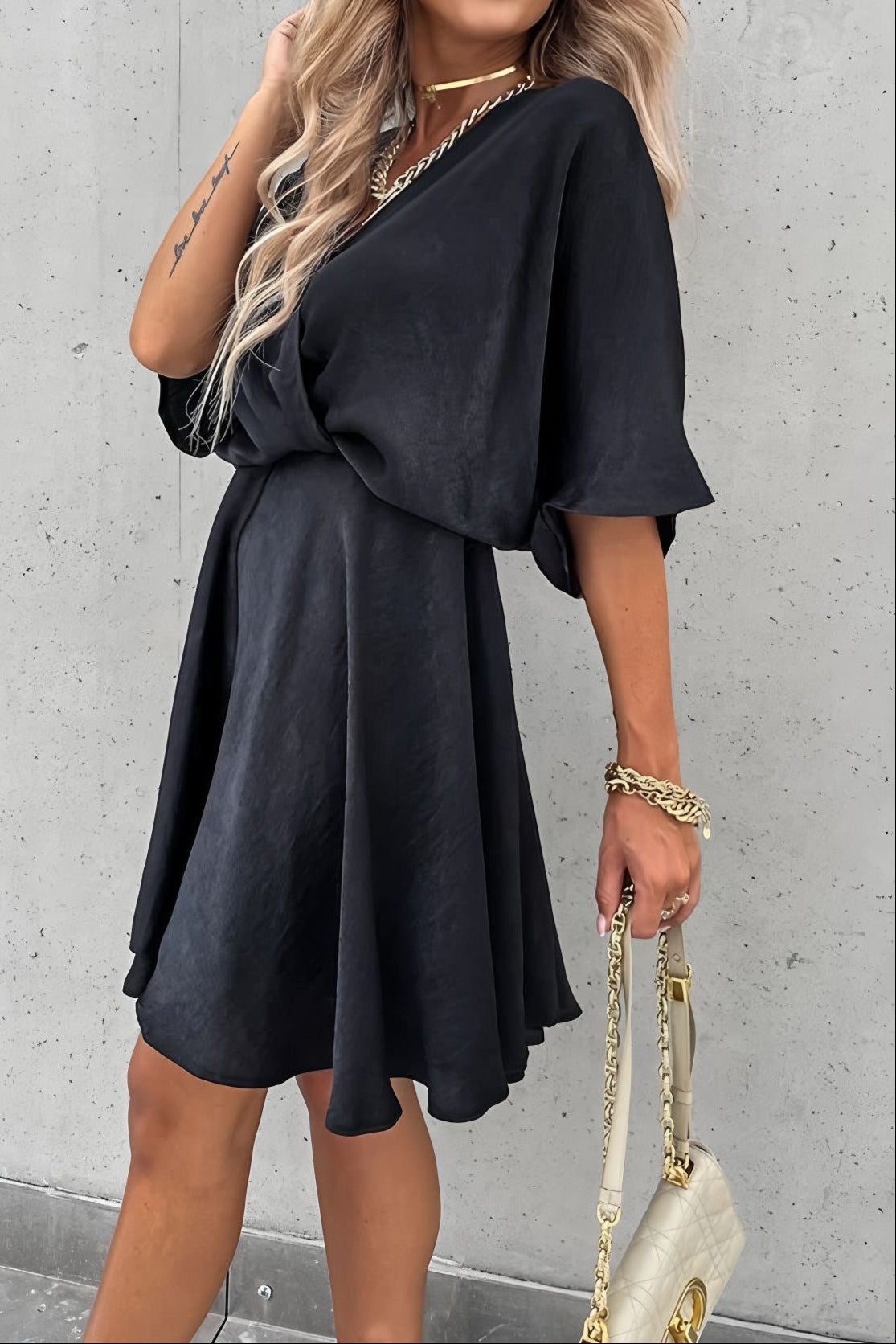 Celesta Satin Dress