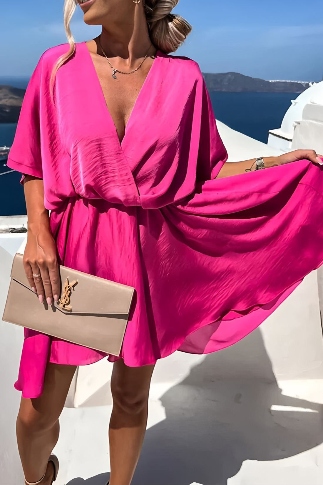Celesta Satin Dress