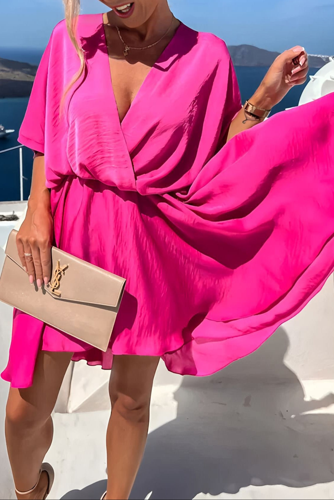 Celesta Satin Dress
