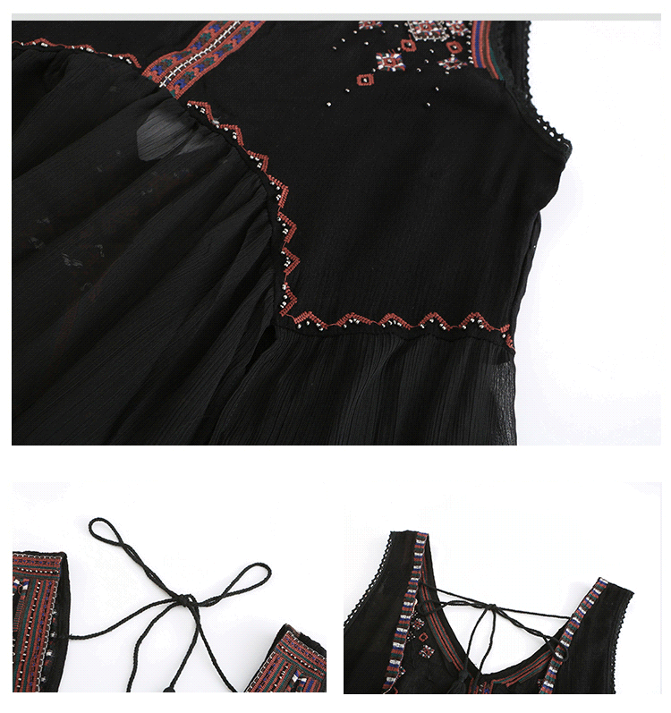 Midnight Mirage Maxi Top