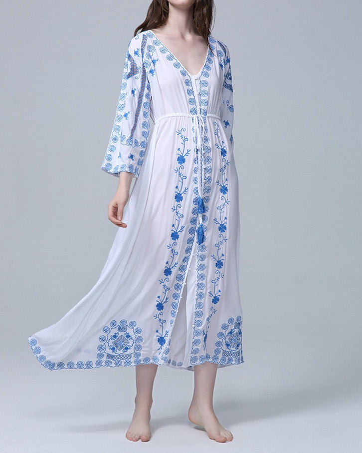 Aegean Breeze Maxi Dress