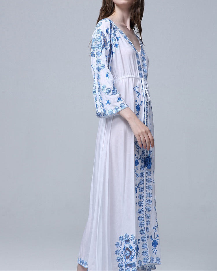 Aegean Breeze Maxi Dress