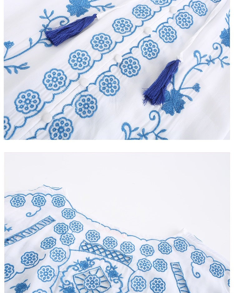 Aegean Breeze Maxi Dress