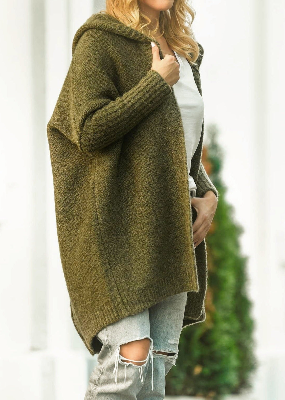 Luna Drift Hooded Cardigan