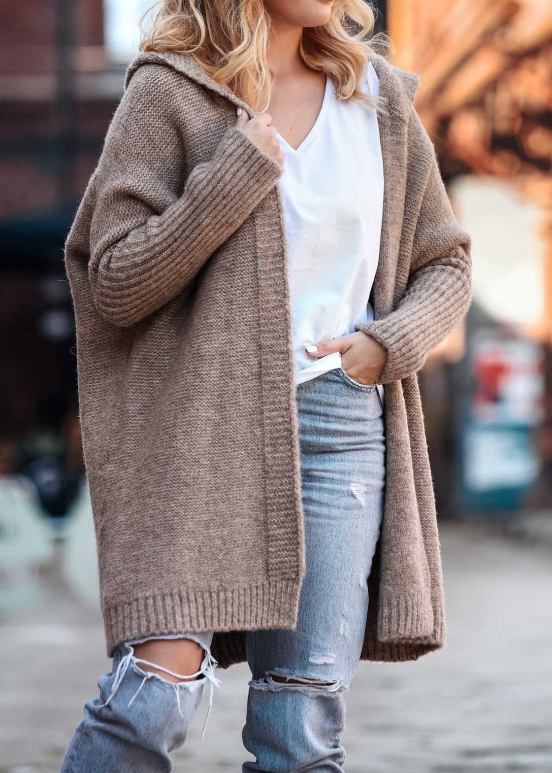 Luna Drift Hooded Cardigan