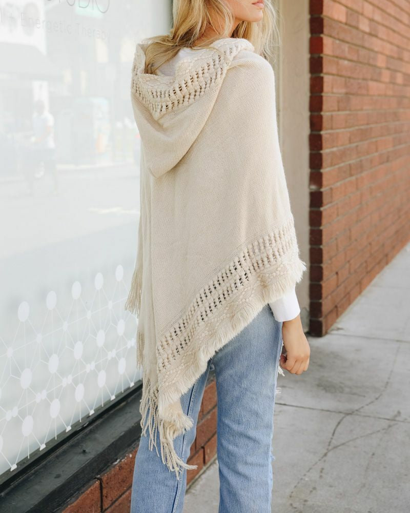 Fenella Lace-Up Poncho