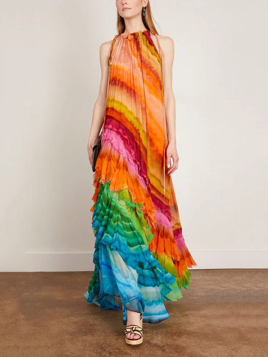 Solara Cascade Maxi Dress
