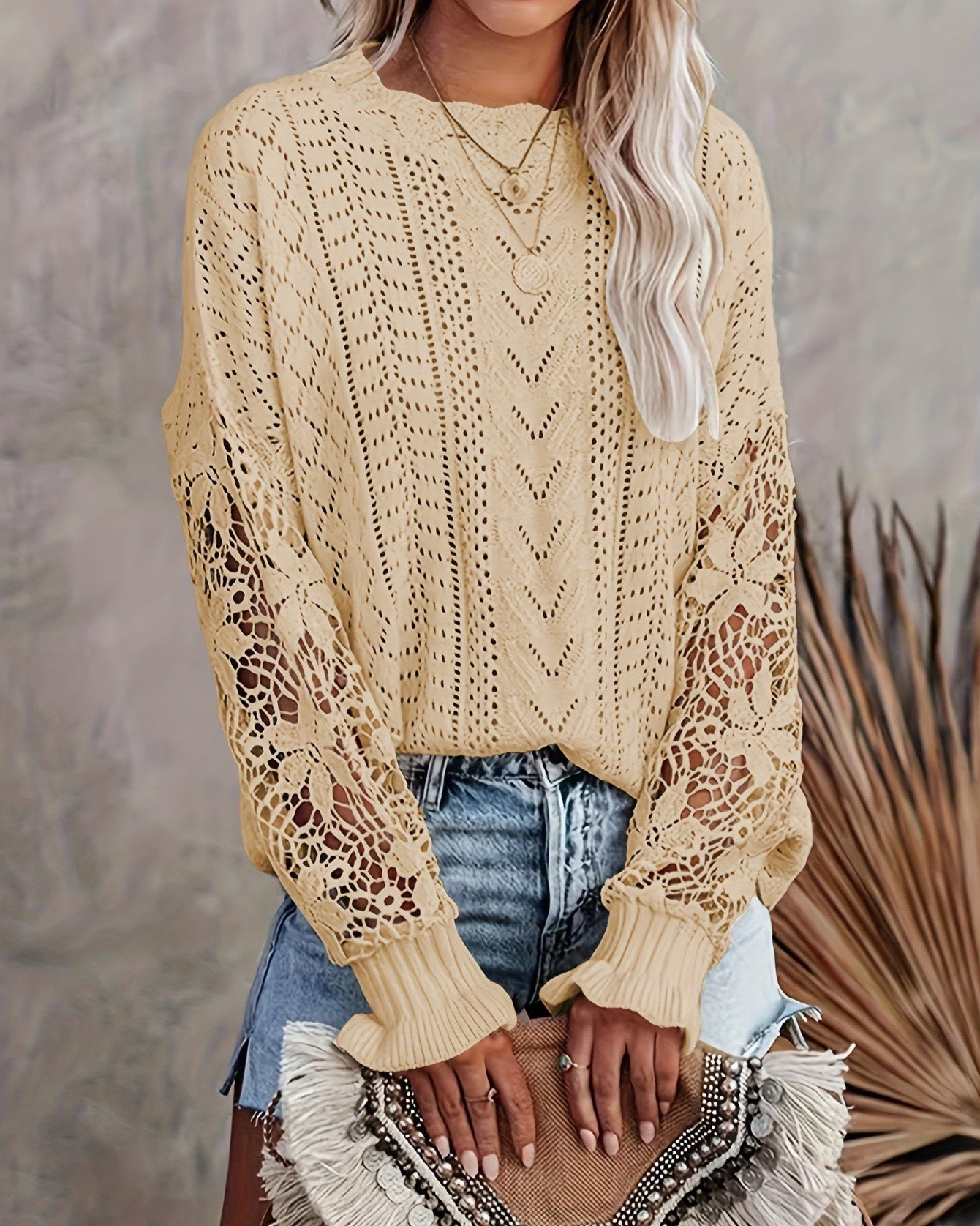 Solana Knit Lace Sweater