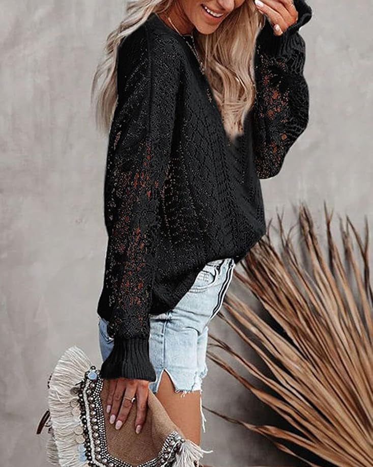 Solana Knit Lace Sweater