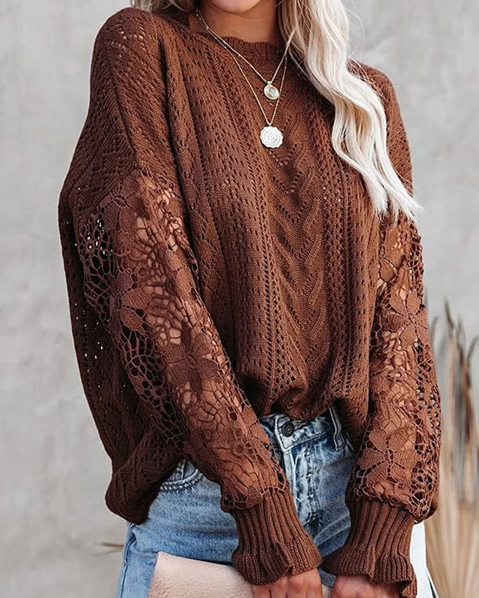 Solana Knit Lace Sweater