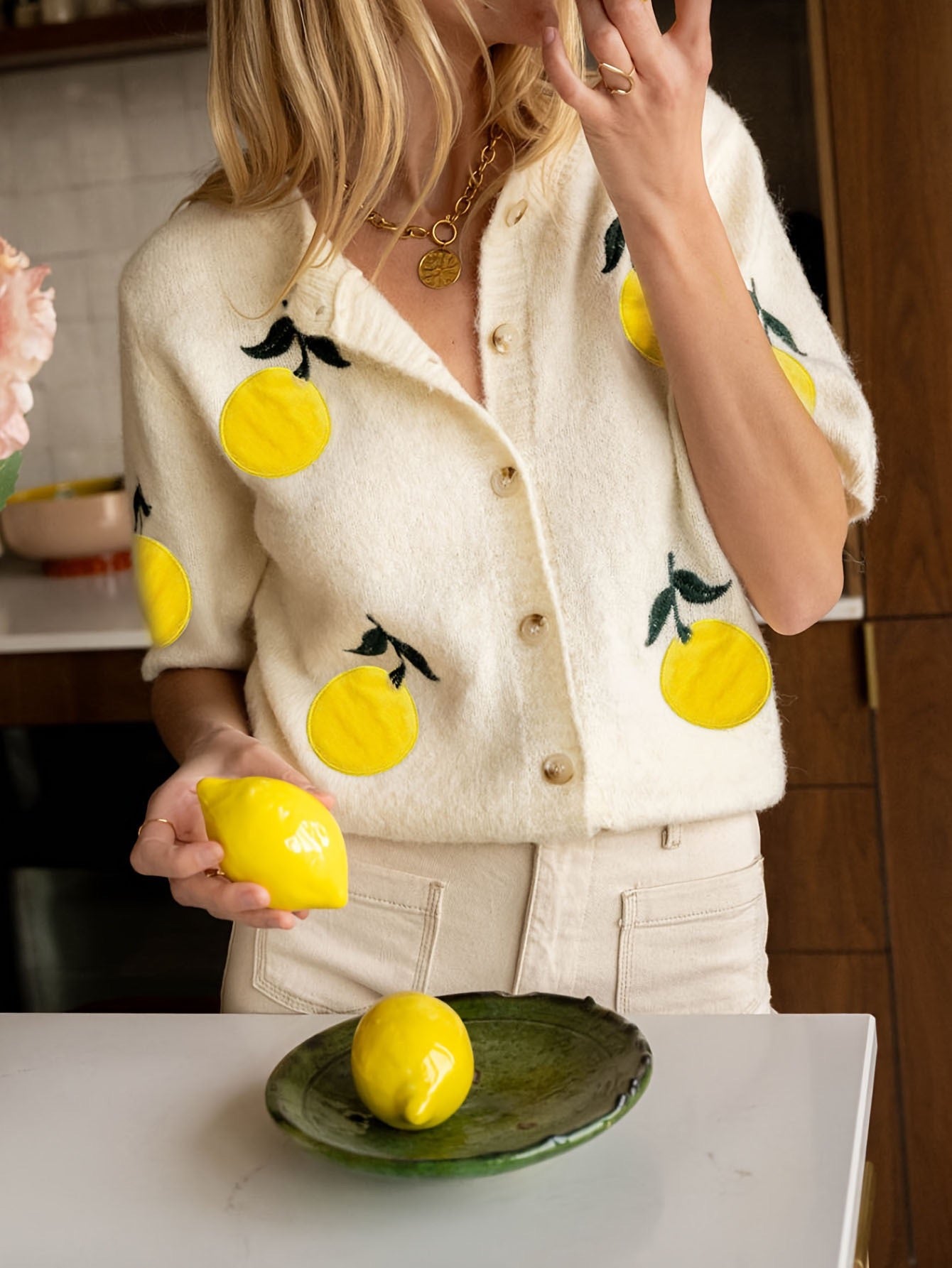 Amalfi Citrus Cardigan
