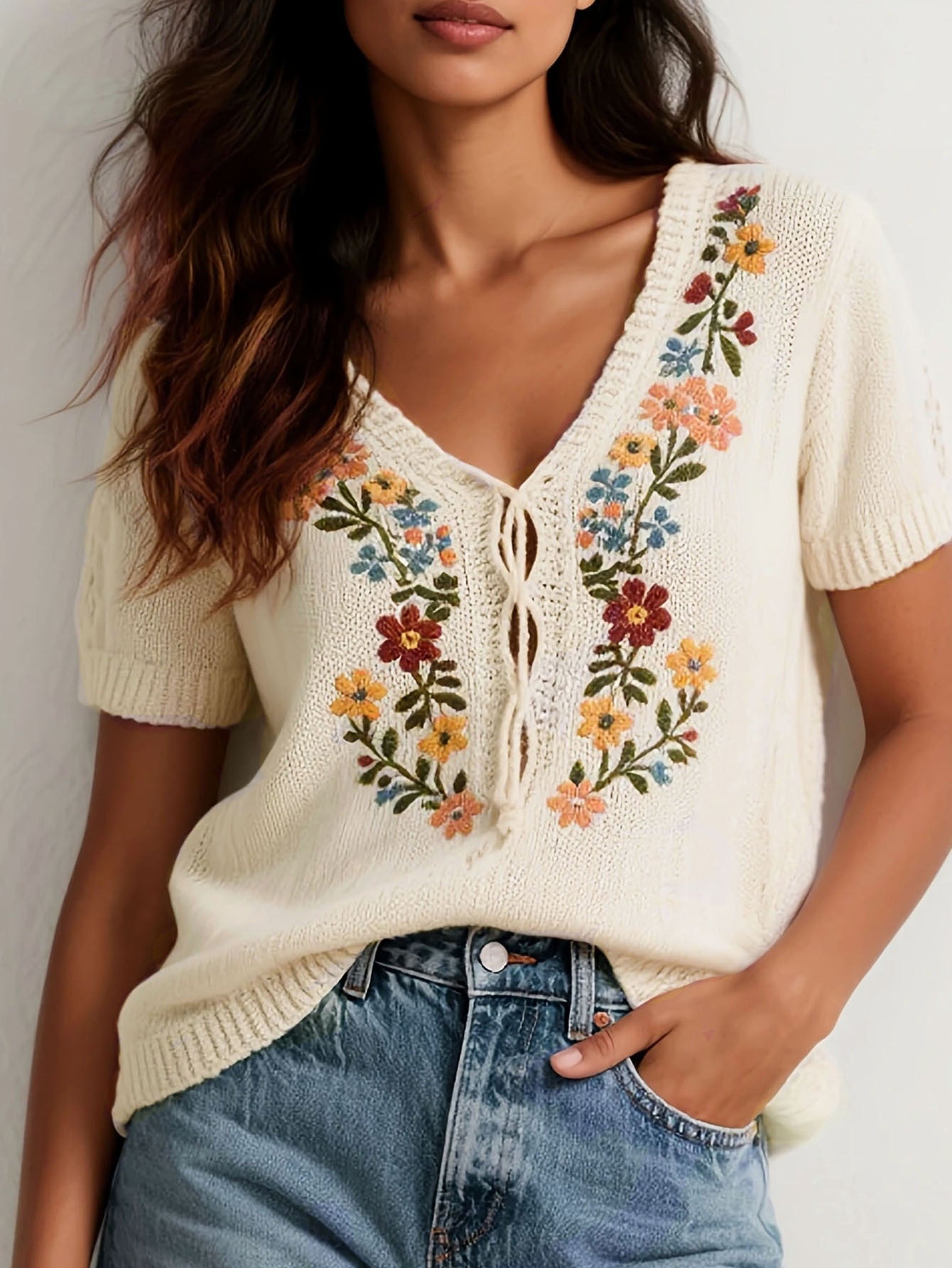 Meadow Whisper Knit Top