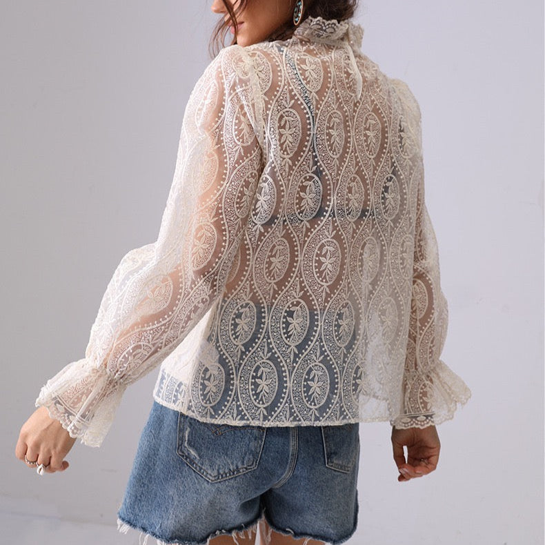 Viola Vintage Lace Top