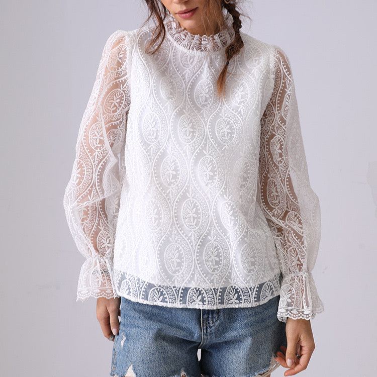 Viola Vintage Lace Top