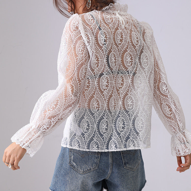 Viola Vintage Lace Top