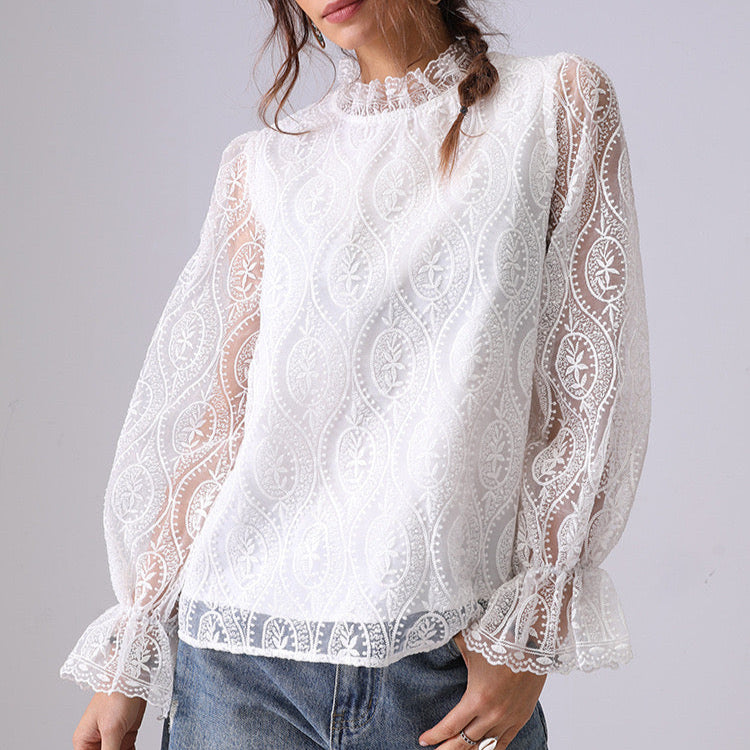 Viola Vintage Lace Top
