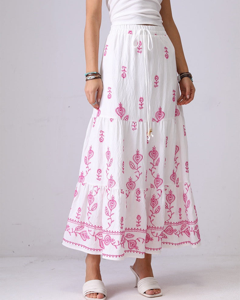 Solstice Bloom Maxi Skirt