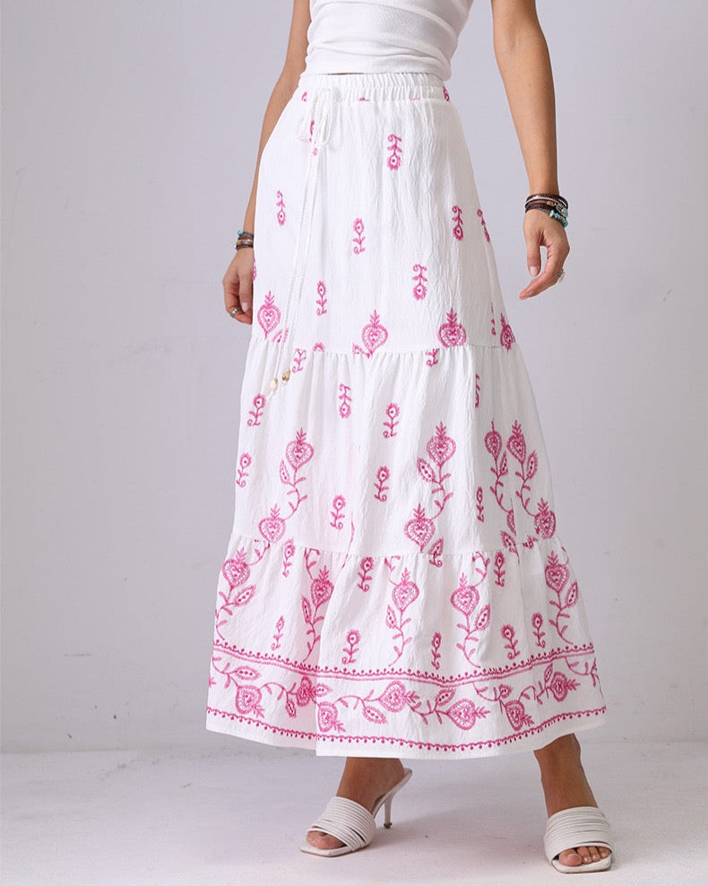 Solstice Bloom Maxi Skirt