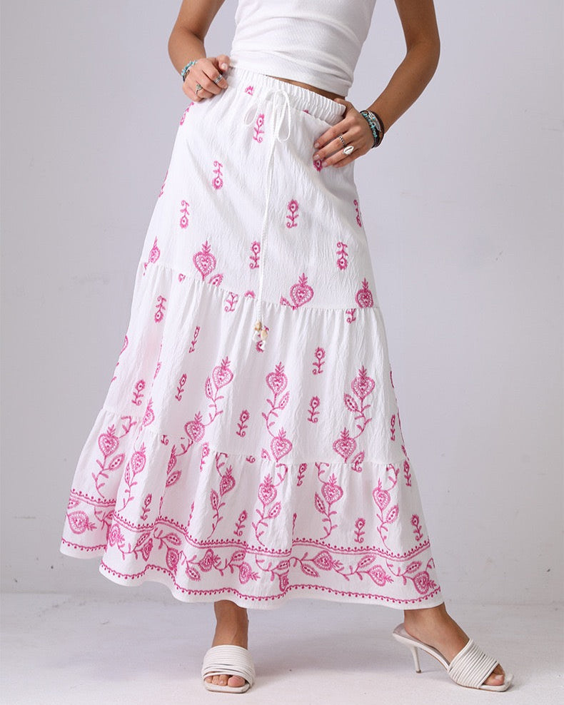 Solstice Bloom Maxi Skirt