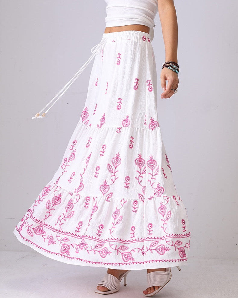 Solstice Bloom Maxi Skirt