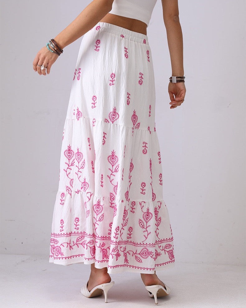 Solstice Bloom Maxi Skirt