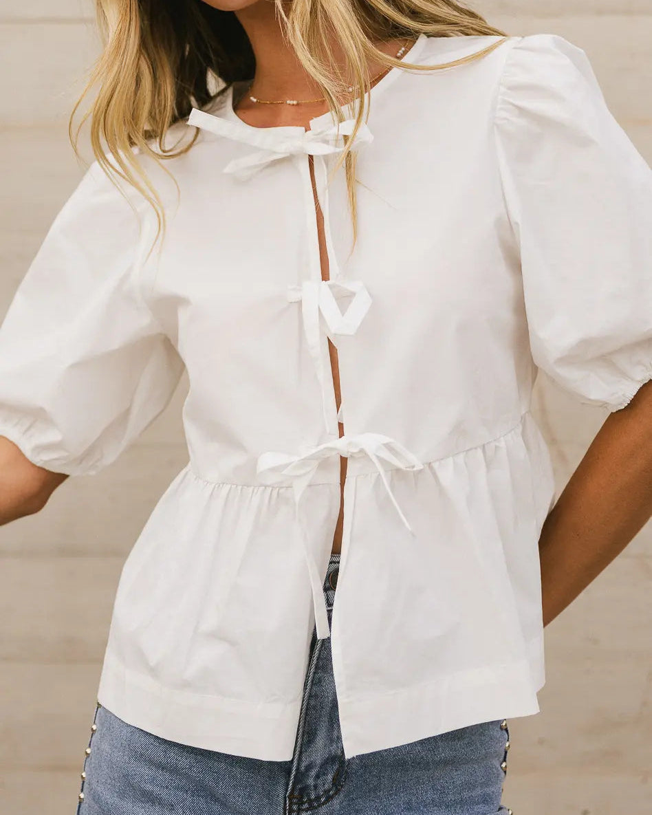 Luna Bow-Tie Blouse