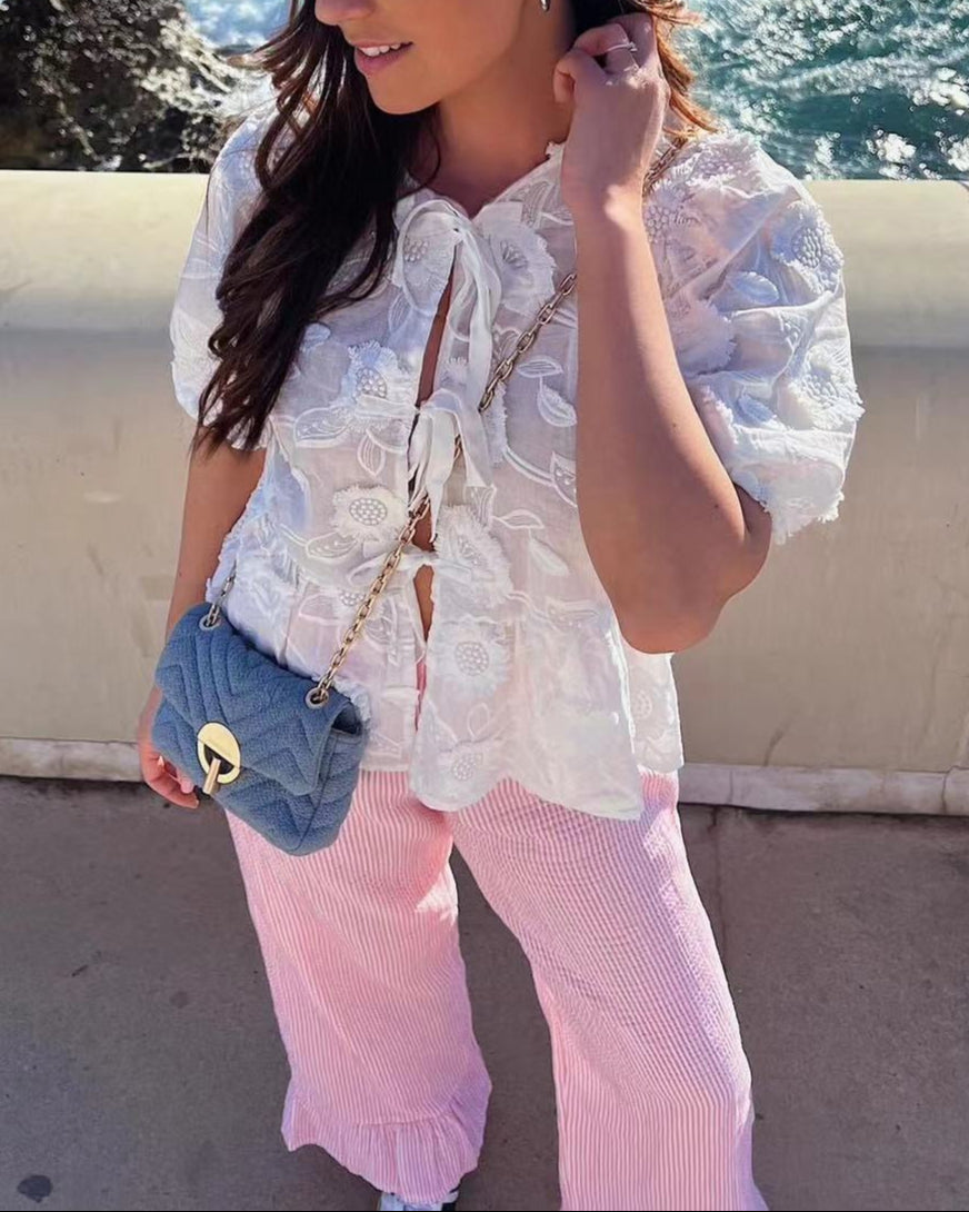 Fleur Blanche Blouse