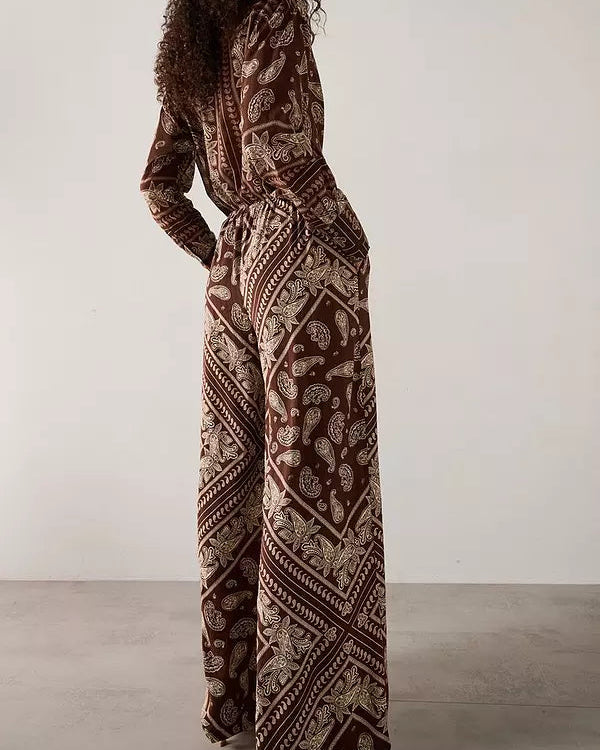 Mocha Paisley Boho Set