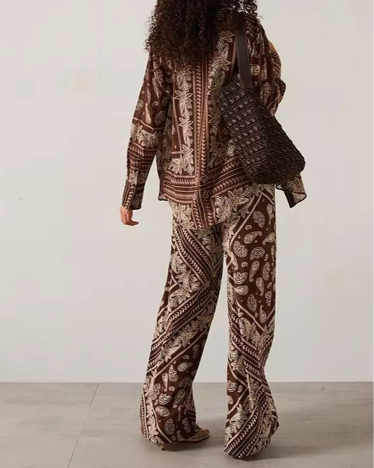 Mocha Paisley Boho Set