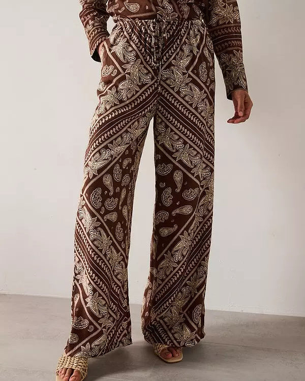 Mocha Paisley Boho Set