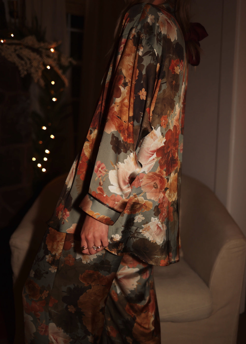 Peony Luxe Satin Set