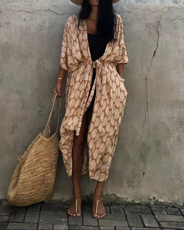 Sahira Leaf Kimono