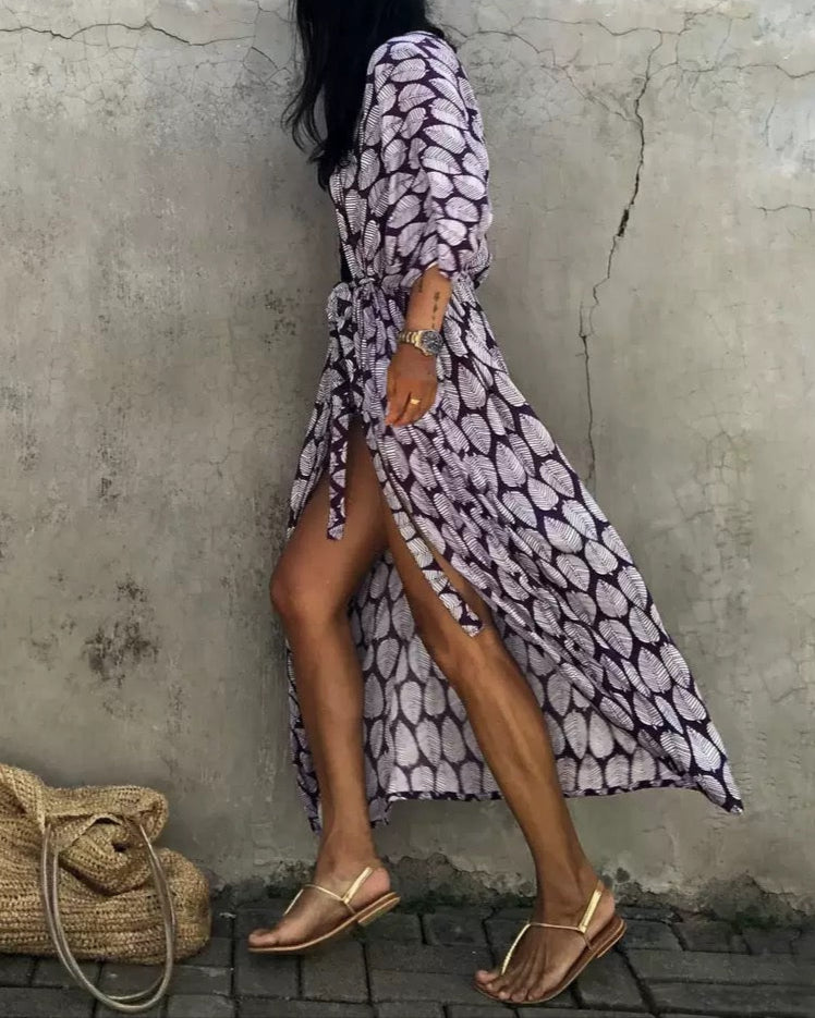 Sahira Leaf Kimono