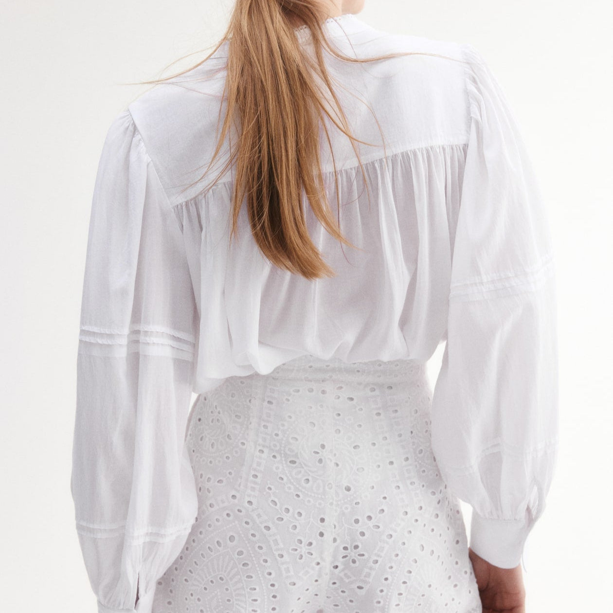 Lace Panel Boho Blouse