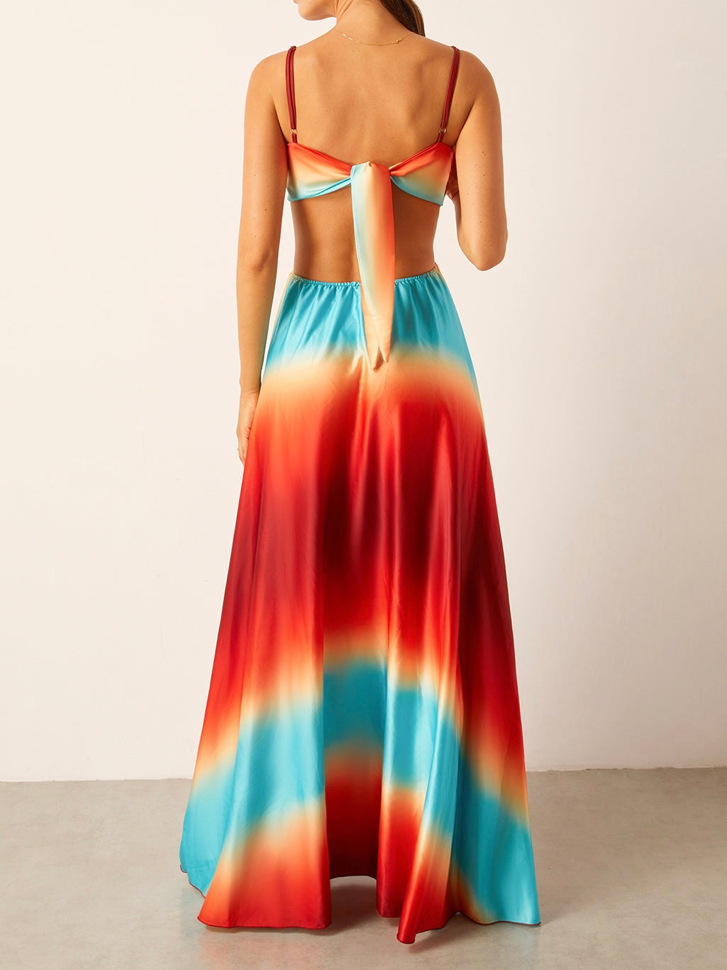 Saranya Satin Maxi Dress