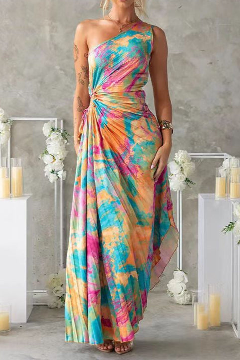 Liora One-Shoulder Maxi Dress