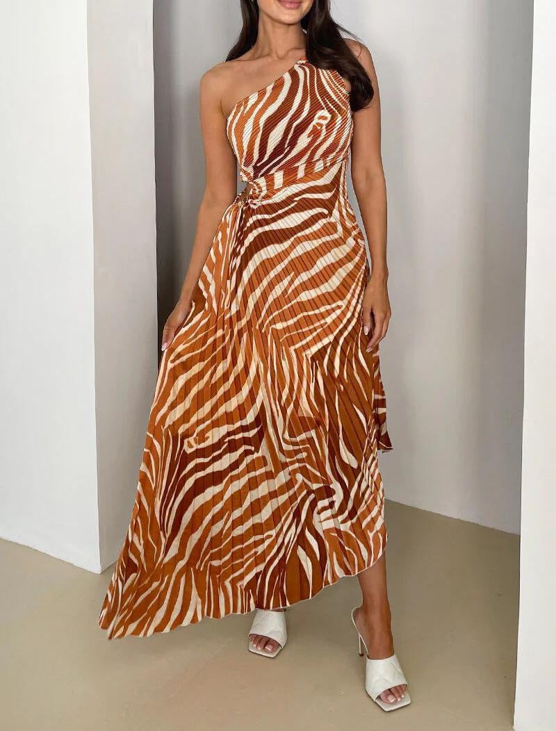 Liora One-Shoulder Maxi Dress