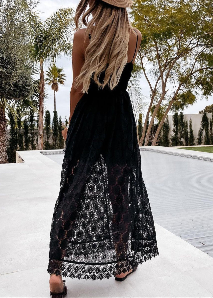 Liora Lace Romper Dress