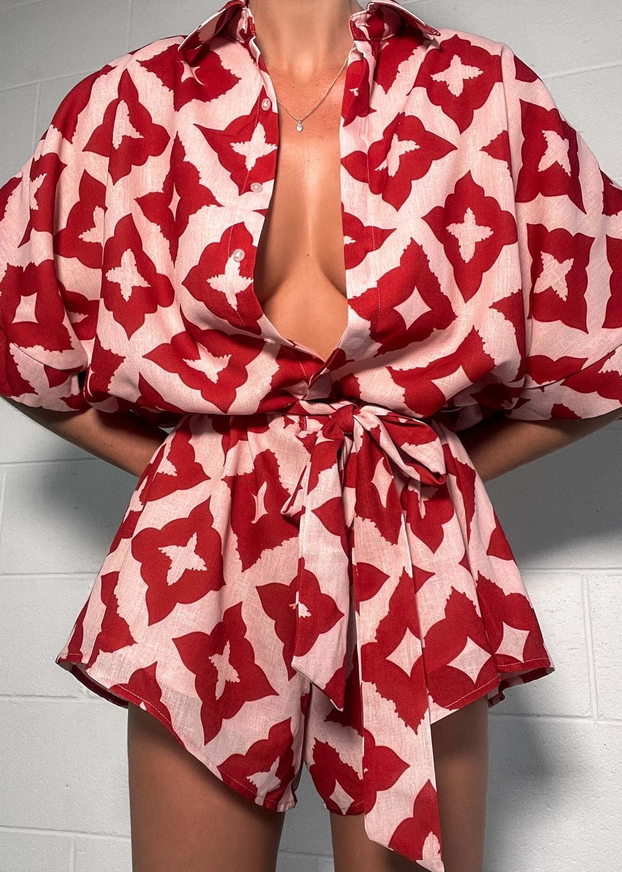 Scarlet Mirage Romper