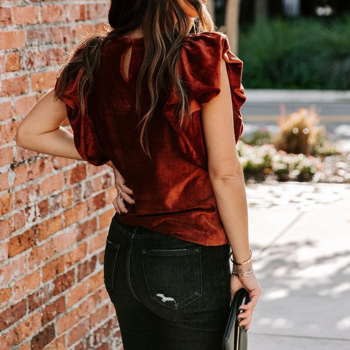 Sienna Velvet Blouse