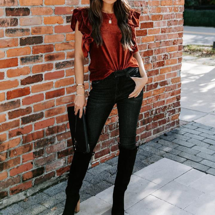 Sienna Velvet Blouse