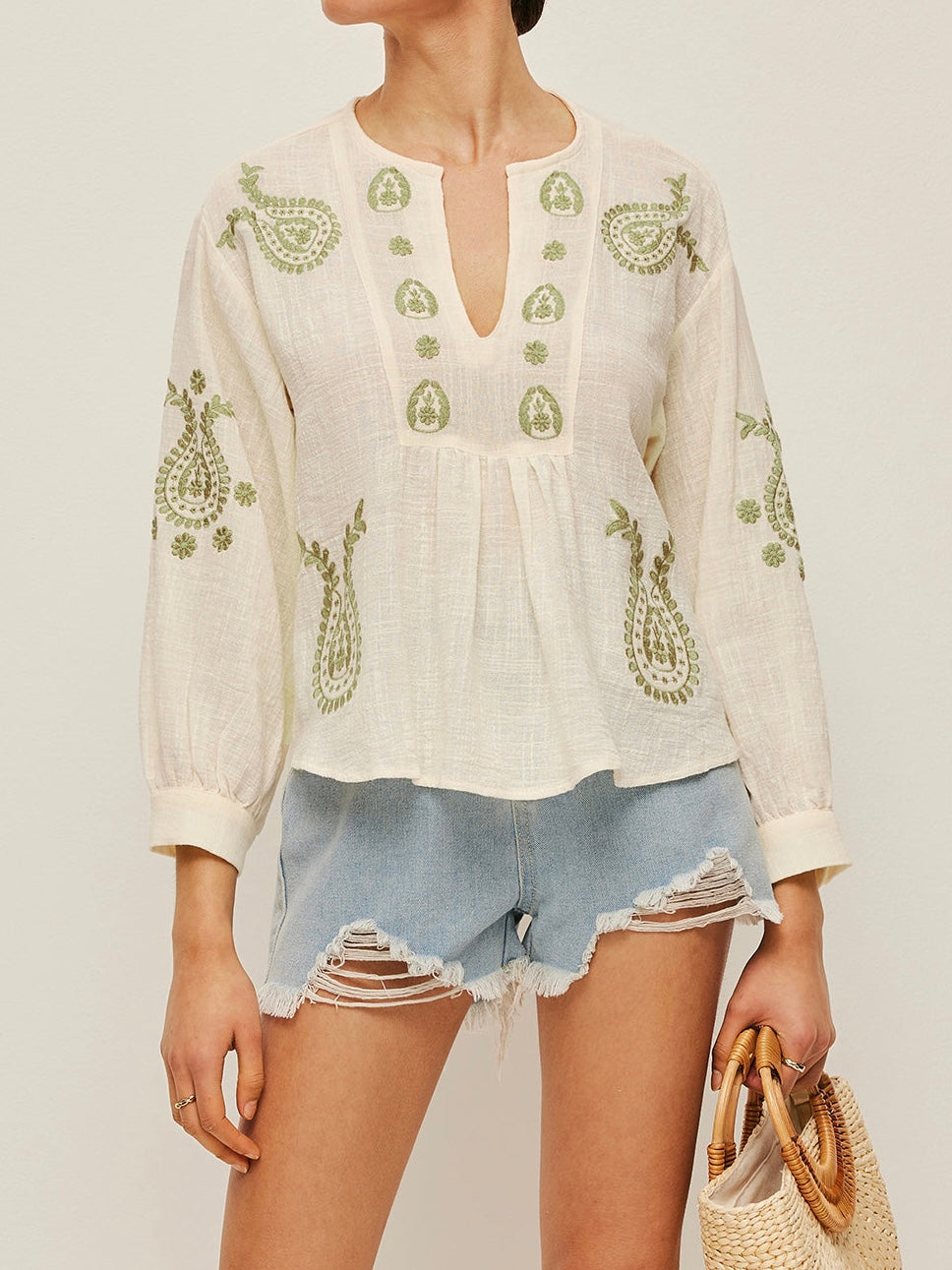 Elara Embroidered Blouse