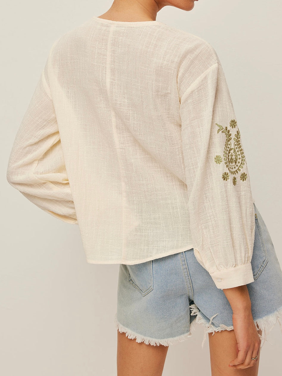 Elara Embroidered Blouse