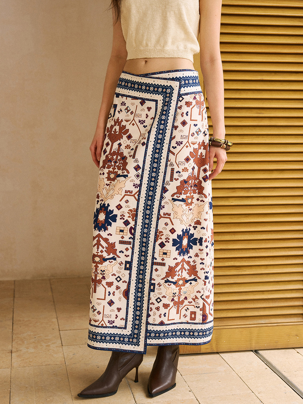 Amara Geo Wrap Skirt