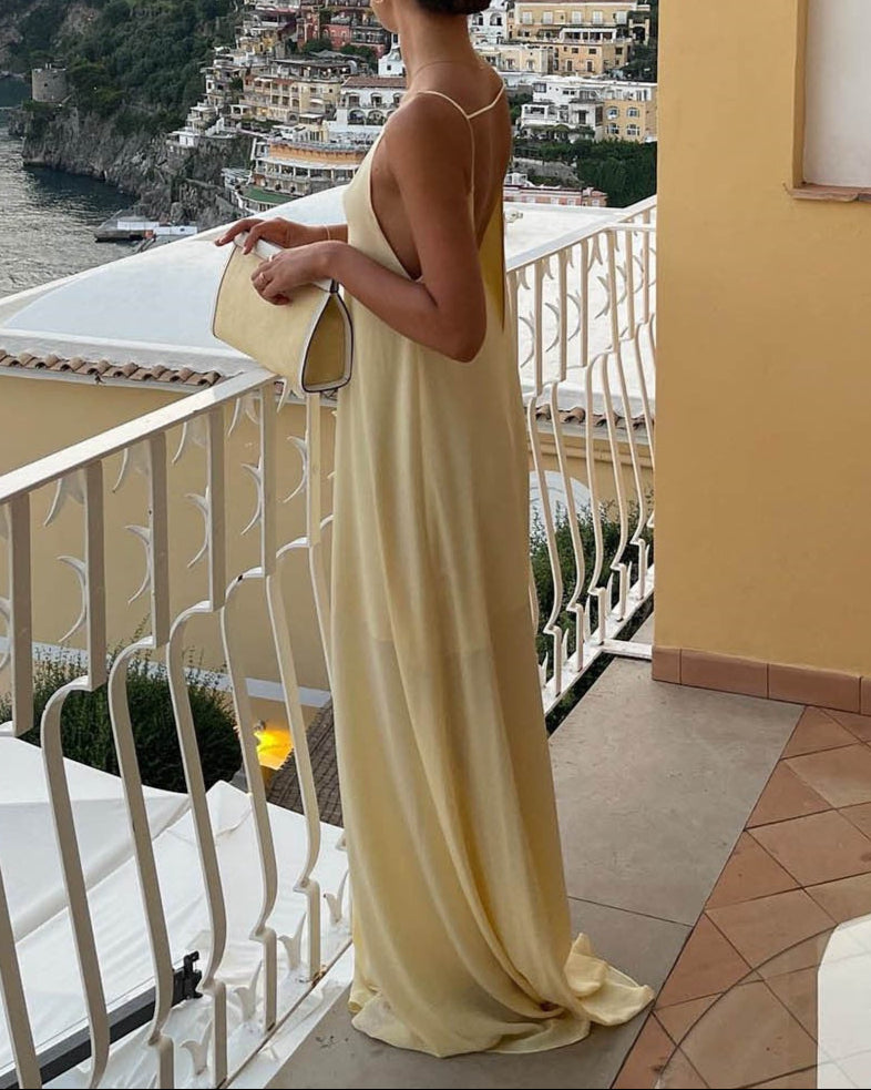Isola Satin Maxi Dress