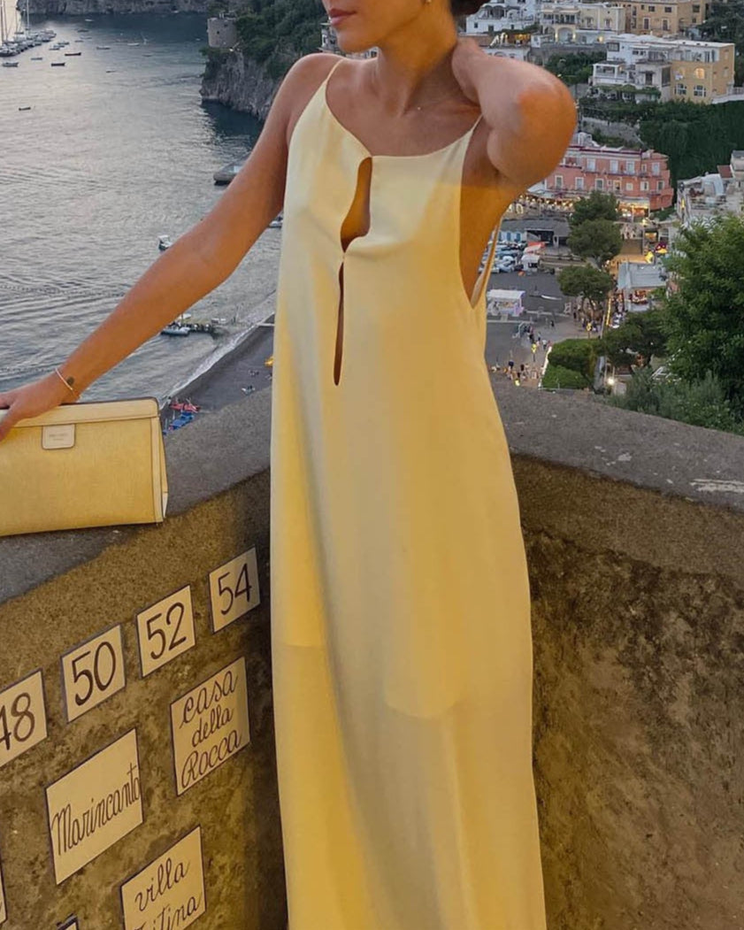 Isola Satin Maxi Dress