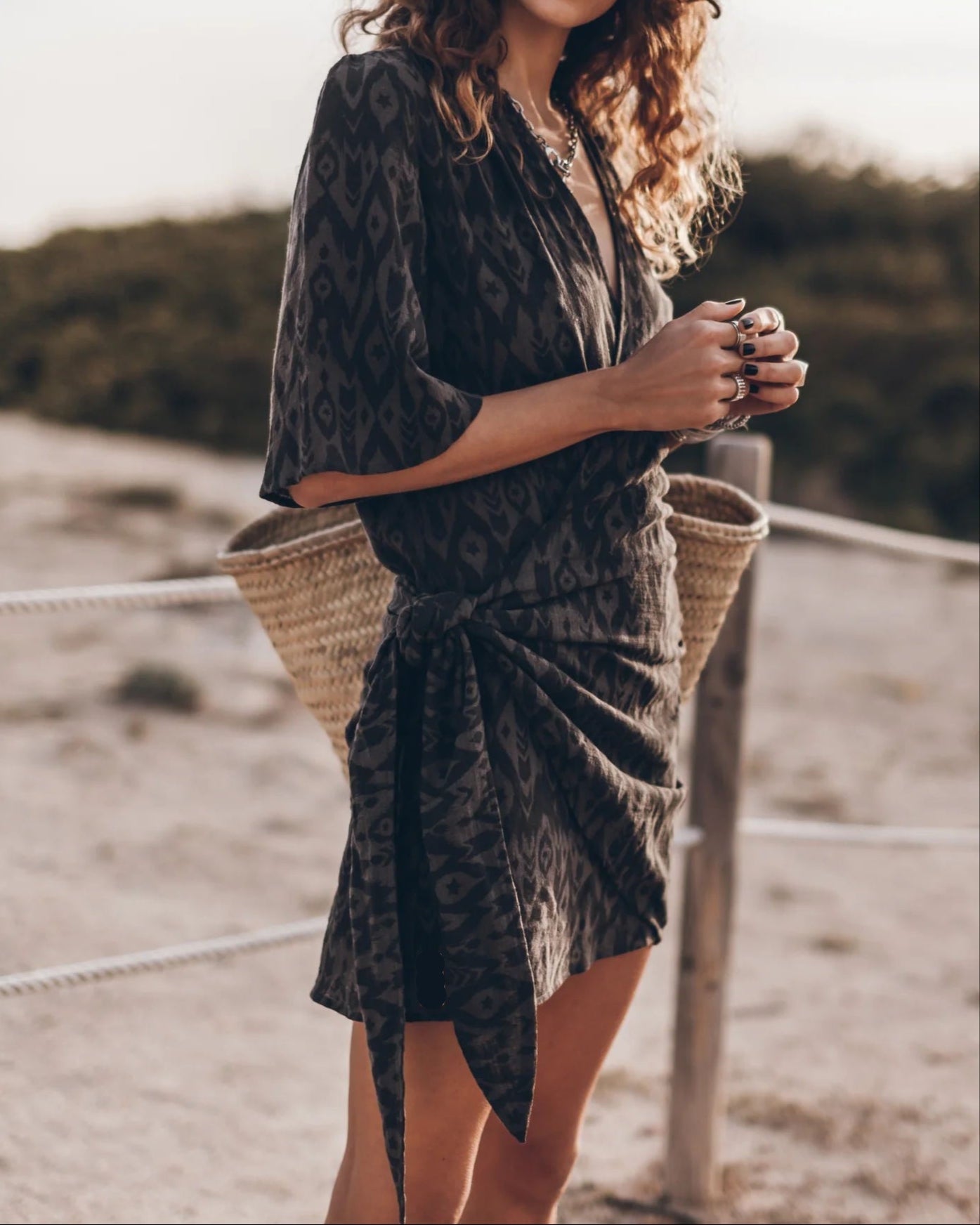 Solea Tie-Wrap Dress